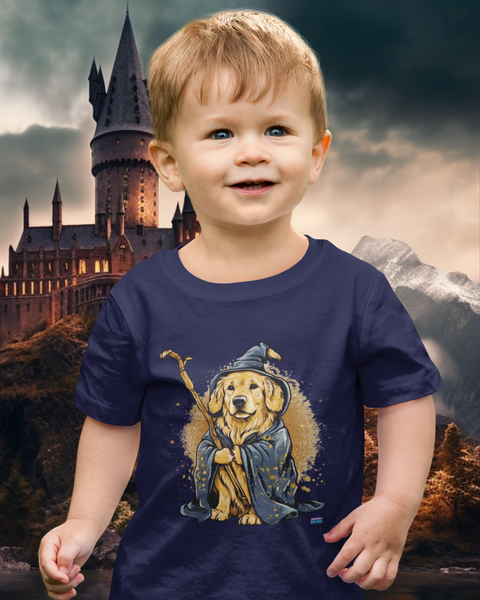 Nome do produto: Camiseta Infantil Golden Wizard