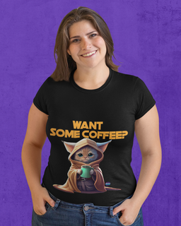 Camiseta Plus Size Want Some Coffee