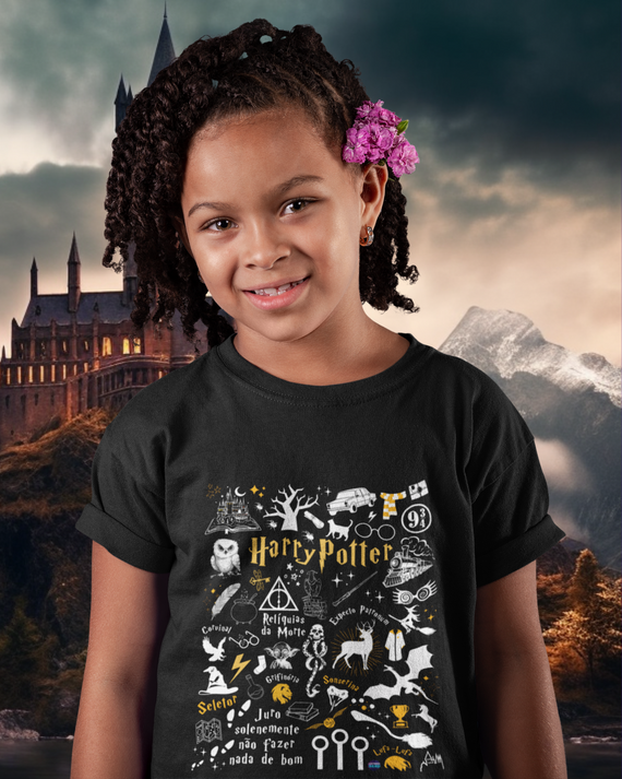 Camiseta Infantil Potter Verso