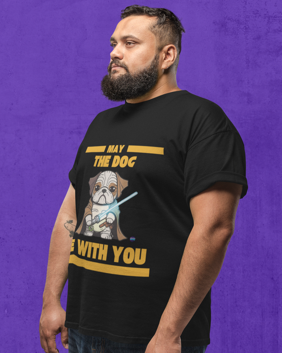 Camiseta Plus Size May The Dog Be With You