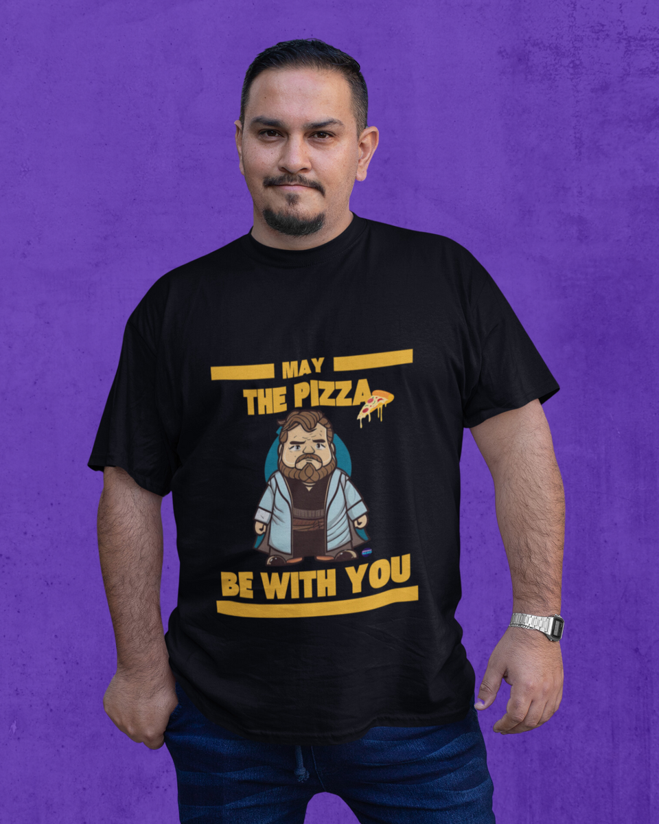Nome do produto: Camiseta Plus Size May The Pizza Be With You