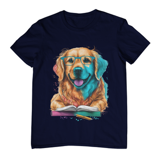 Nome do produtoCamiseta Plus Size Golden Retriever Leitor