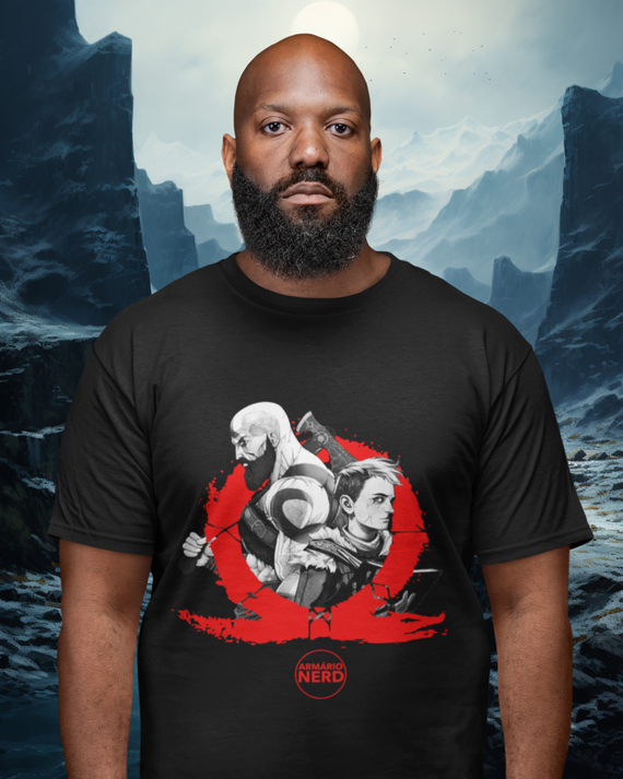 Camiseta Plus Size Kratos e Atreus