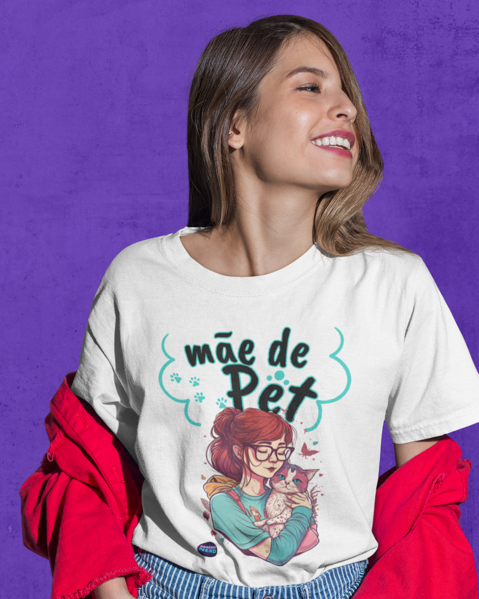 Nome do produto: Camiseta Mãe de Gatinho