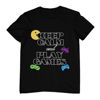 Nome do produtoCamiseta Plus Size Keep Calm and Play Games