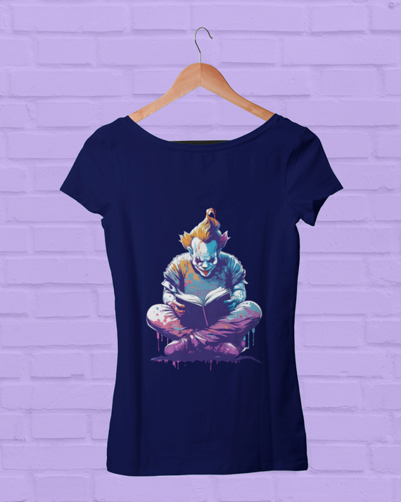 Camiseta Viscolycra feminina Pennywise lendo
