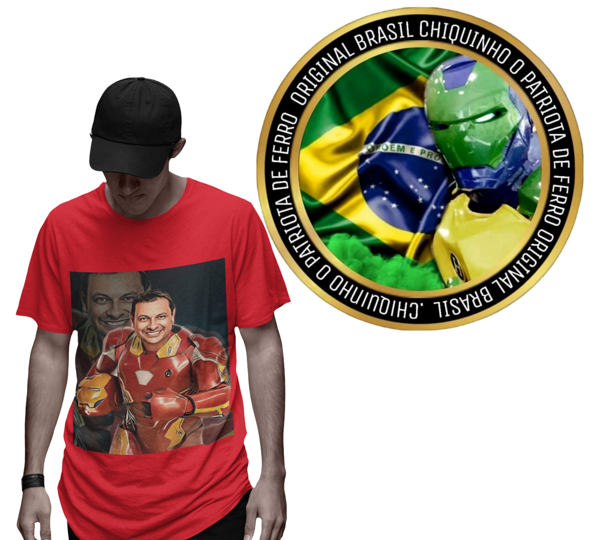 Nome do produto: T-Shirt Classic Chiquinho Original Homem de Ferro Brasileiro