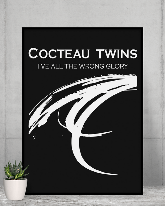 Poster A2  Cocteau Twins  Heaven or Las Vegas Dream Pop 