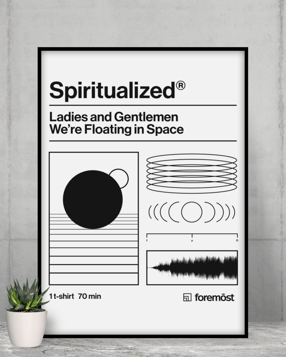 Nome do produto: Poster A2  Spiritualized  Ladies and Gentlemen We Are Floating in Space 