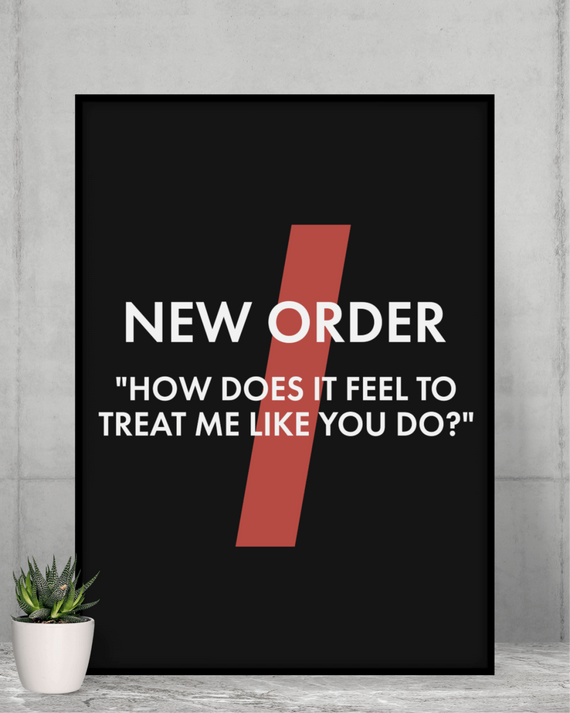 Poster A2  New Order Blue Monday