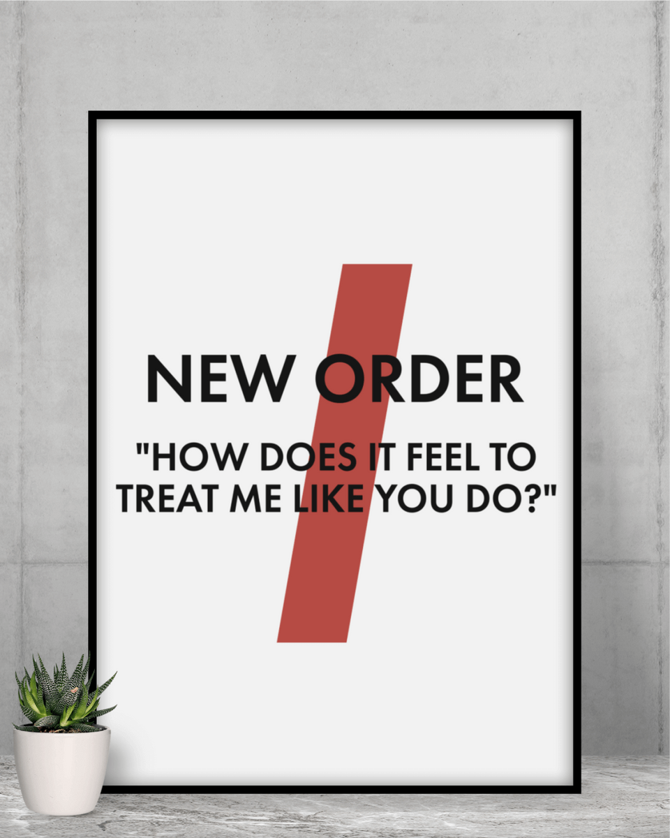 Nome do produto: Poster A2  New Order Blue Monday