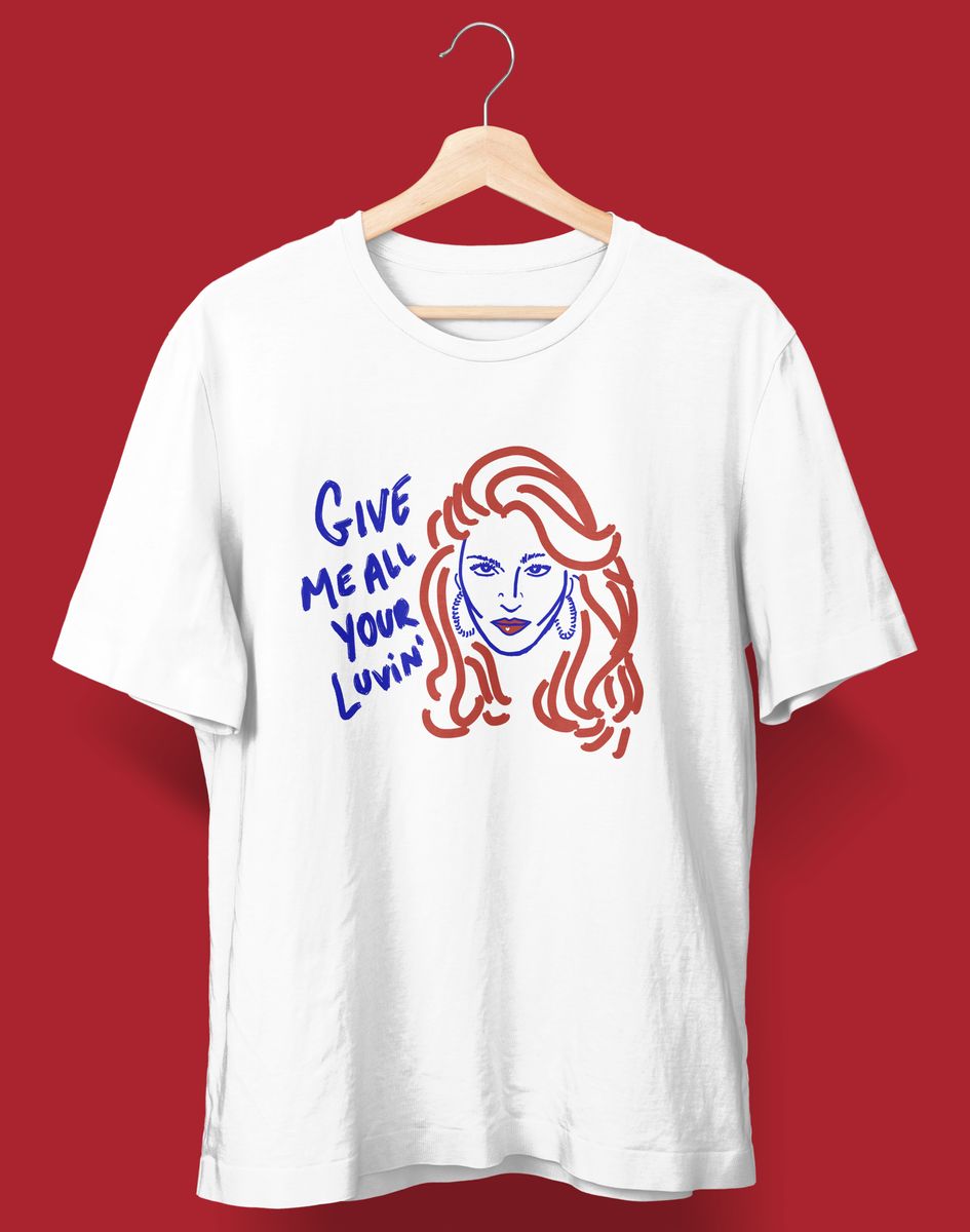 Nome do produto: Camiseta Desenho Give Me All Your Luvin (Madonna)