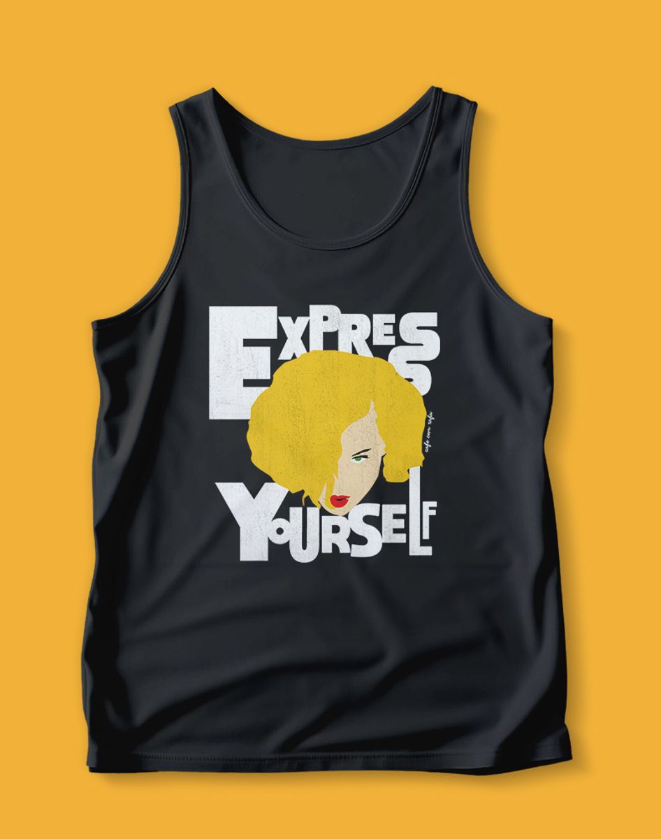 Nome do produto: Camiseta Regata Express Yourself (Madonna)