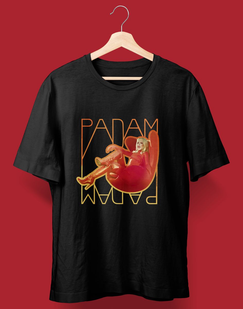 Nome do produto: Camiseta PADAM PADAM (Kylie Minogue) PRETA/BRANCA