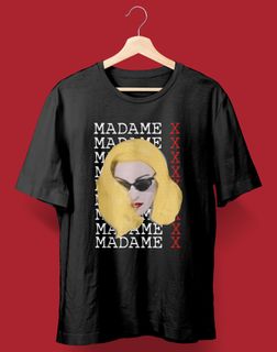 Nome do produtoCamiseta Madame X (Madonna Detetive)