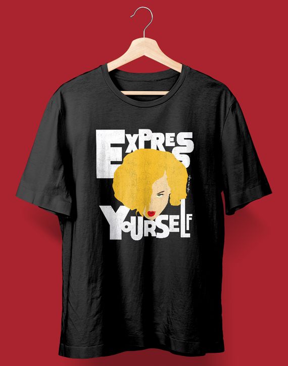 Camiseta Express Yourself (Madonna) PRETA/VERDE/VERMELHA