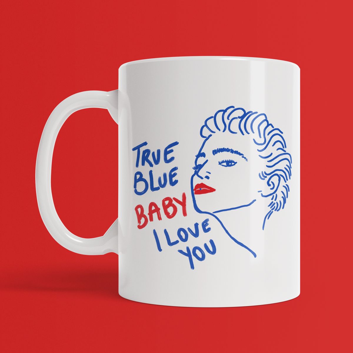 Nome do produto: Caneca  Desenho True Blue (Madonna)
