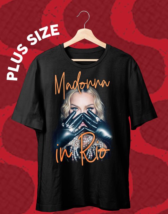 Camiseta PLUS SIZE Madonna in Rio