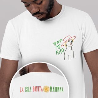 Nome do produtoCamiseta Desenho Madonna (La Isla Bonita) MINIMALISTA