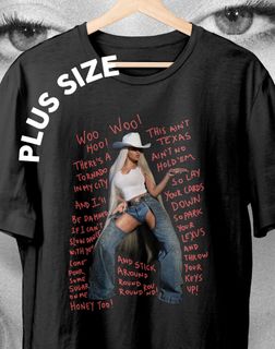 Camiseta Plus Size Beyoncé (Texas Hold'em)