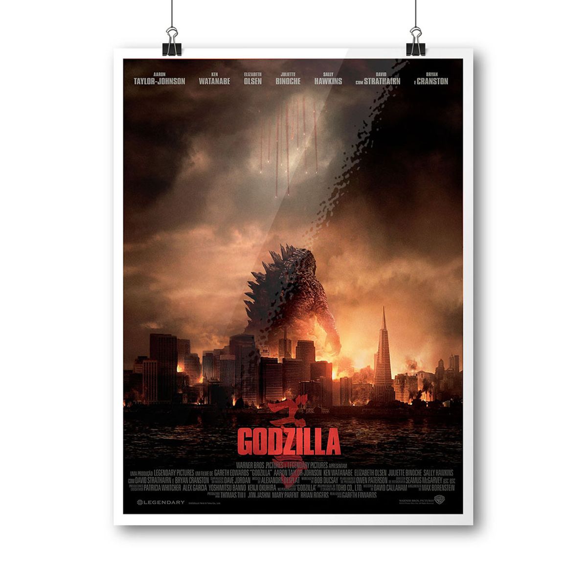 Nome do produto: Poster Godzilla (2014) Cinema