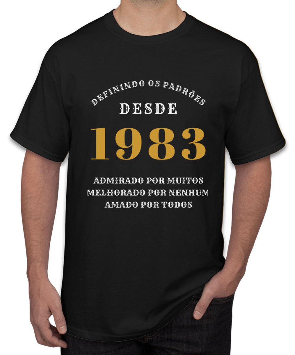 Nome do produto: Camiseta Aniversário Admirado Desde 1983