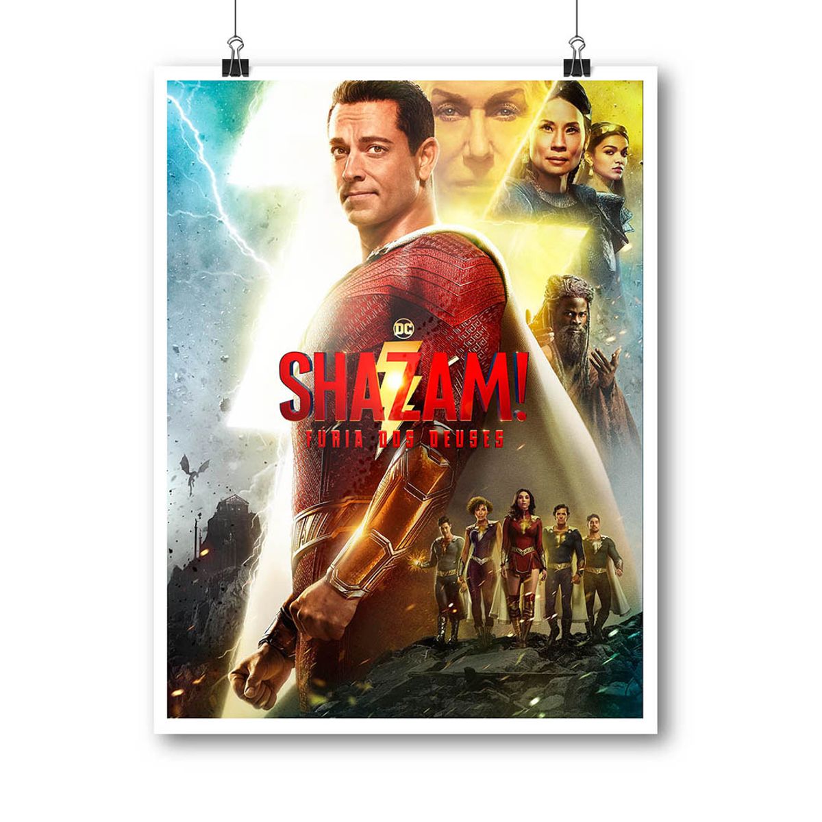 Nome do produto: Poster Shazam! Fúria dos Deuses (2023)