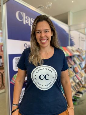 Camisa Feminina Selo CC Algodão Azul