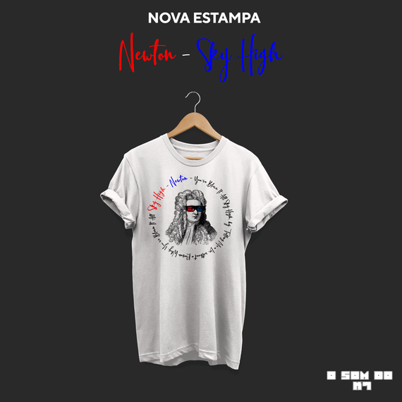 T-shirt Newton - SKY HIGH - O SOM DO K7
