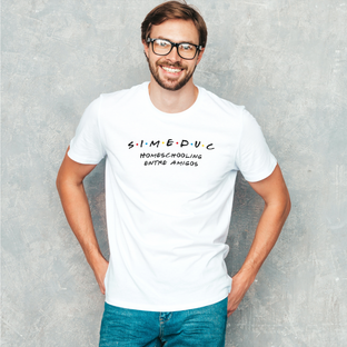 Nome do produtoCamisa Masculina Branca - Homeschool Entre Amigos