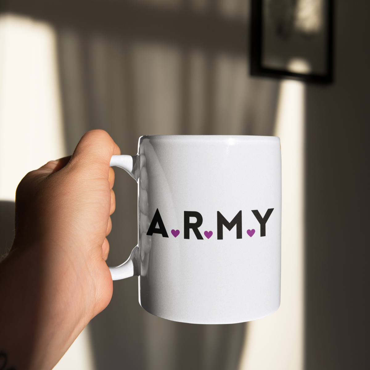 Nome do produto: CANECA ARMY PONTO CORAÇÃO