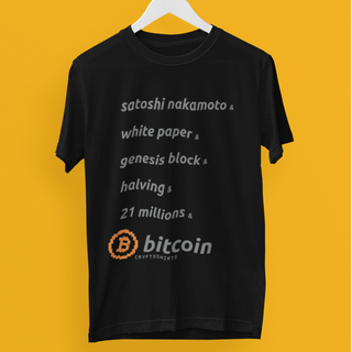 Nome do produtoCamiseta CryptoShirts 10 - & Bitcoin