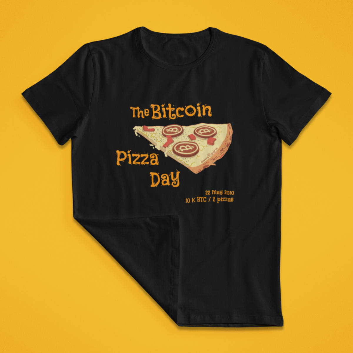Nome do produto: Camiseta CryptoShirts 24 - Pizza Day