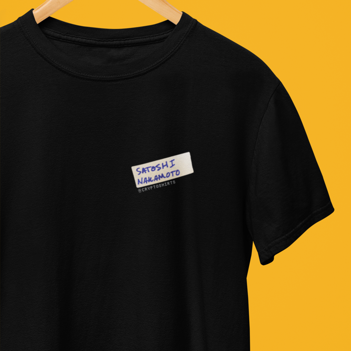 Nome do produto: Camiseta CryptoShirts 27 - I´m Sathoshi Nakamoto