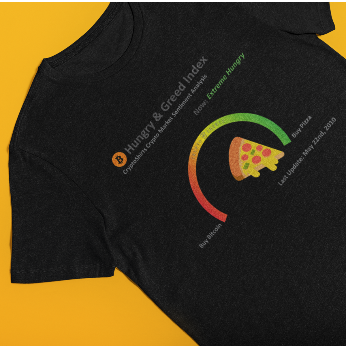 Nome do produto: Camiseta CryptoShirts 11 - Pizza Index