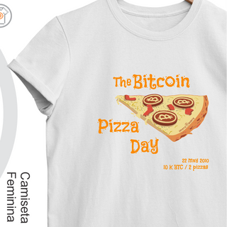 Camiseta Fem Bitcoin Pizza Day 24