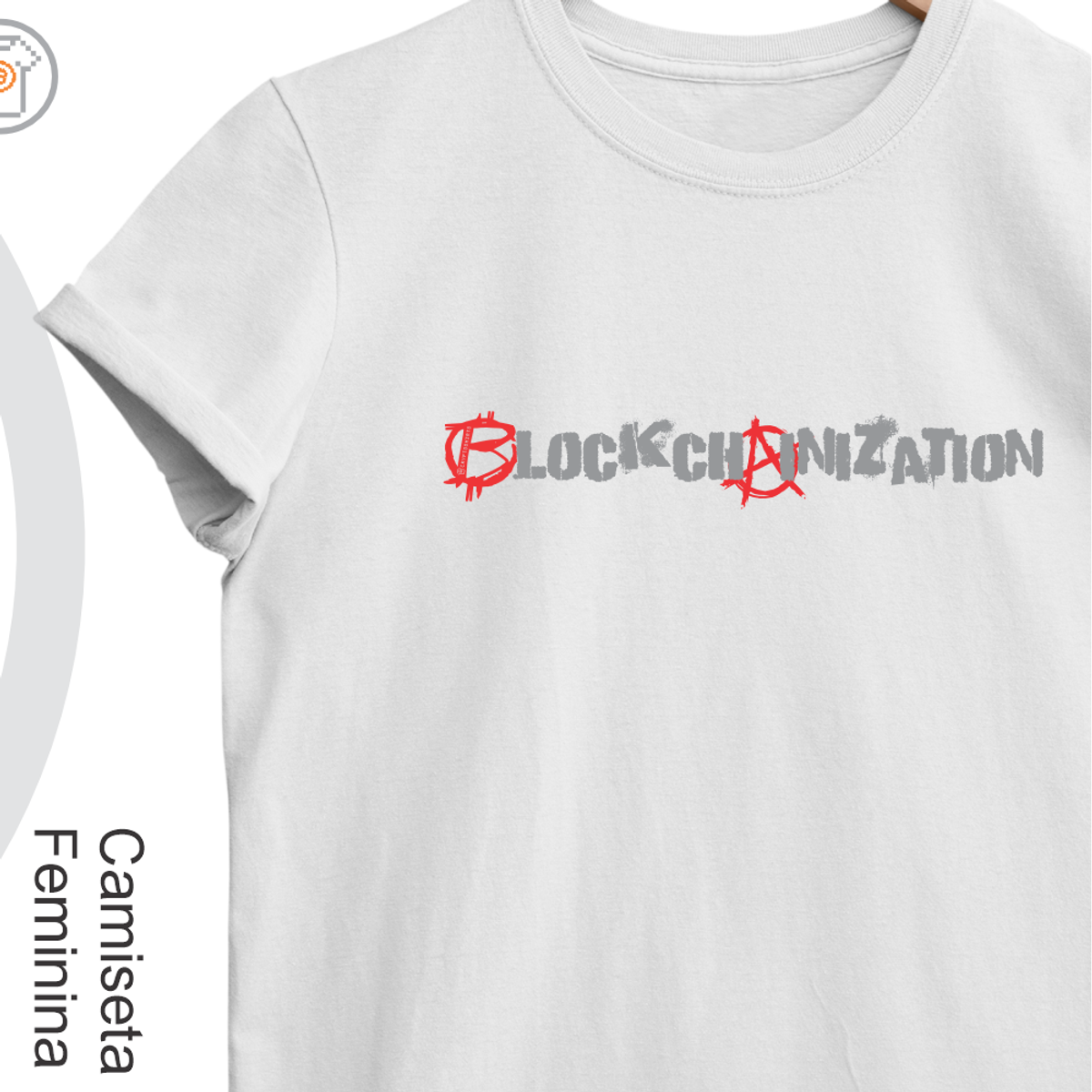 Nome do produto: Camiseta Fem Blockchainization 02