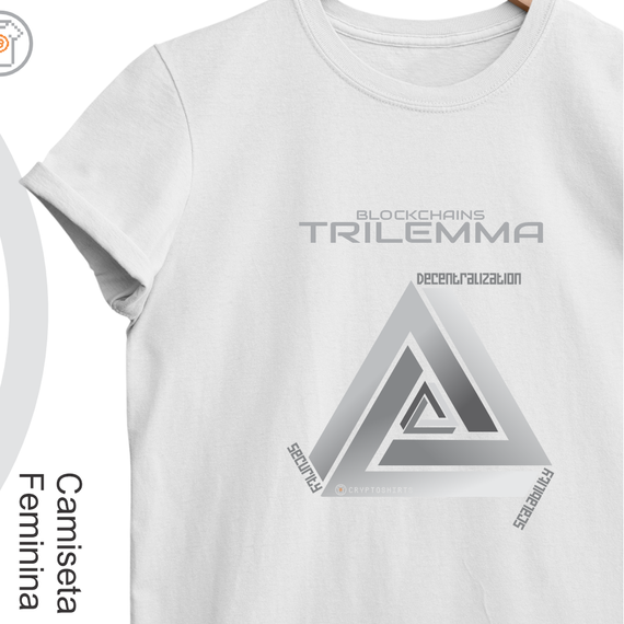 Camiseta Fem Blockchains Trilemma 22