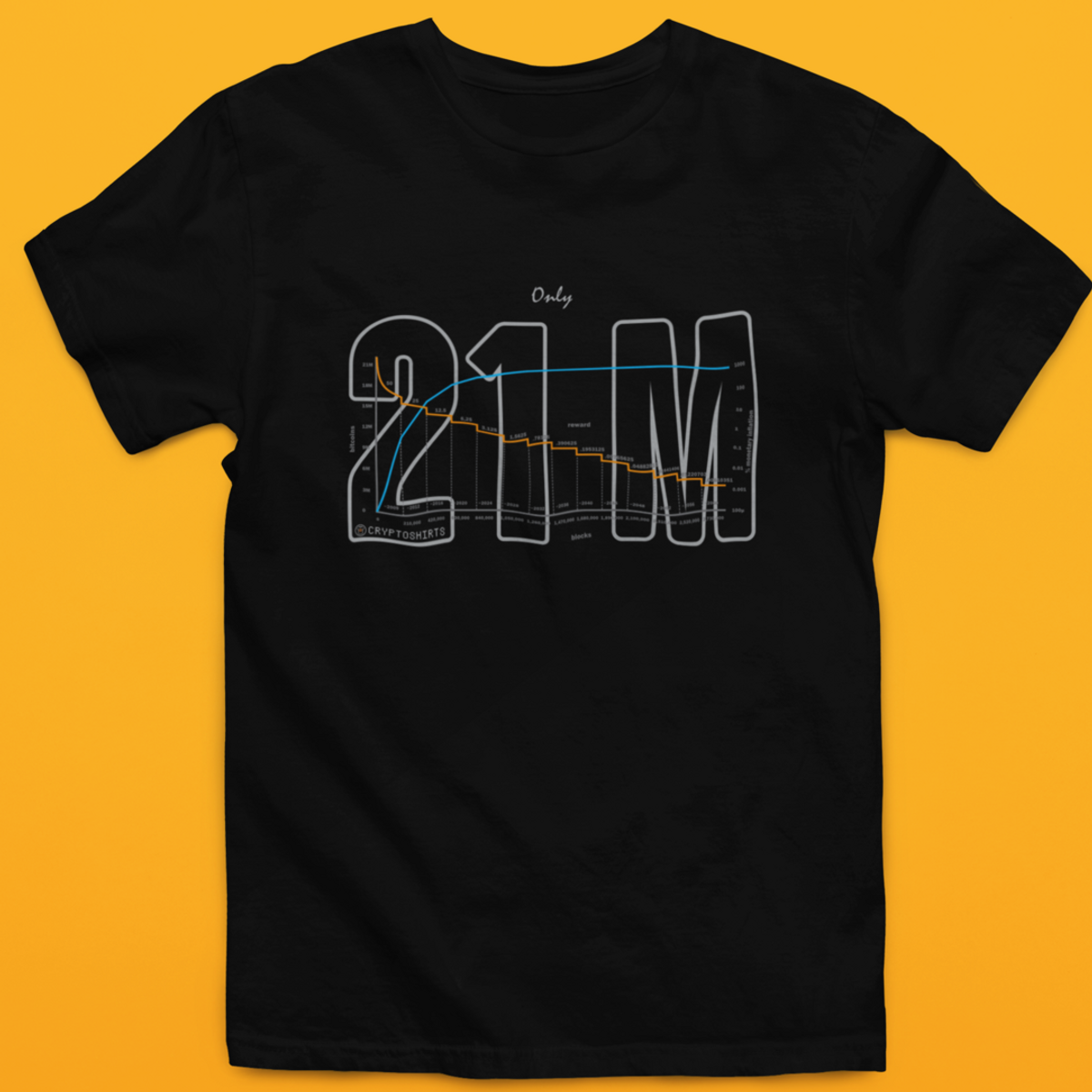 Nome do produto: Camiseta CryptoShirts 03 - Only 21M