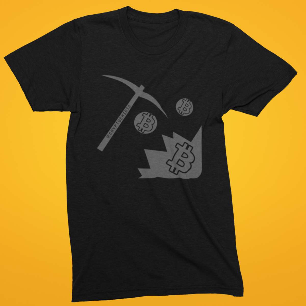 Nome do produto: Camiseta CryptoShirts 28 - Bitcoin Minning