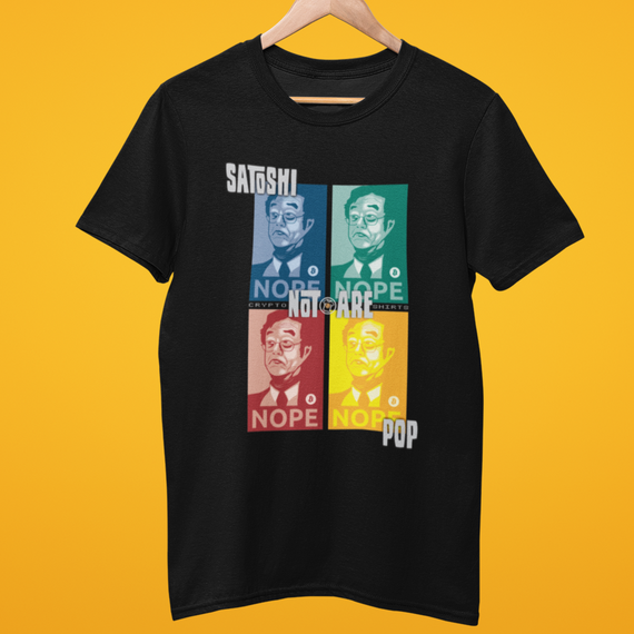 Camiseta CryptoShirts 12 - Satoshi Not Are Pop