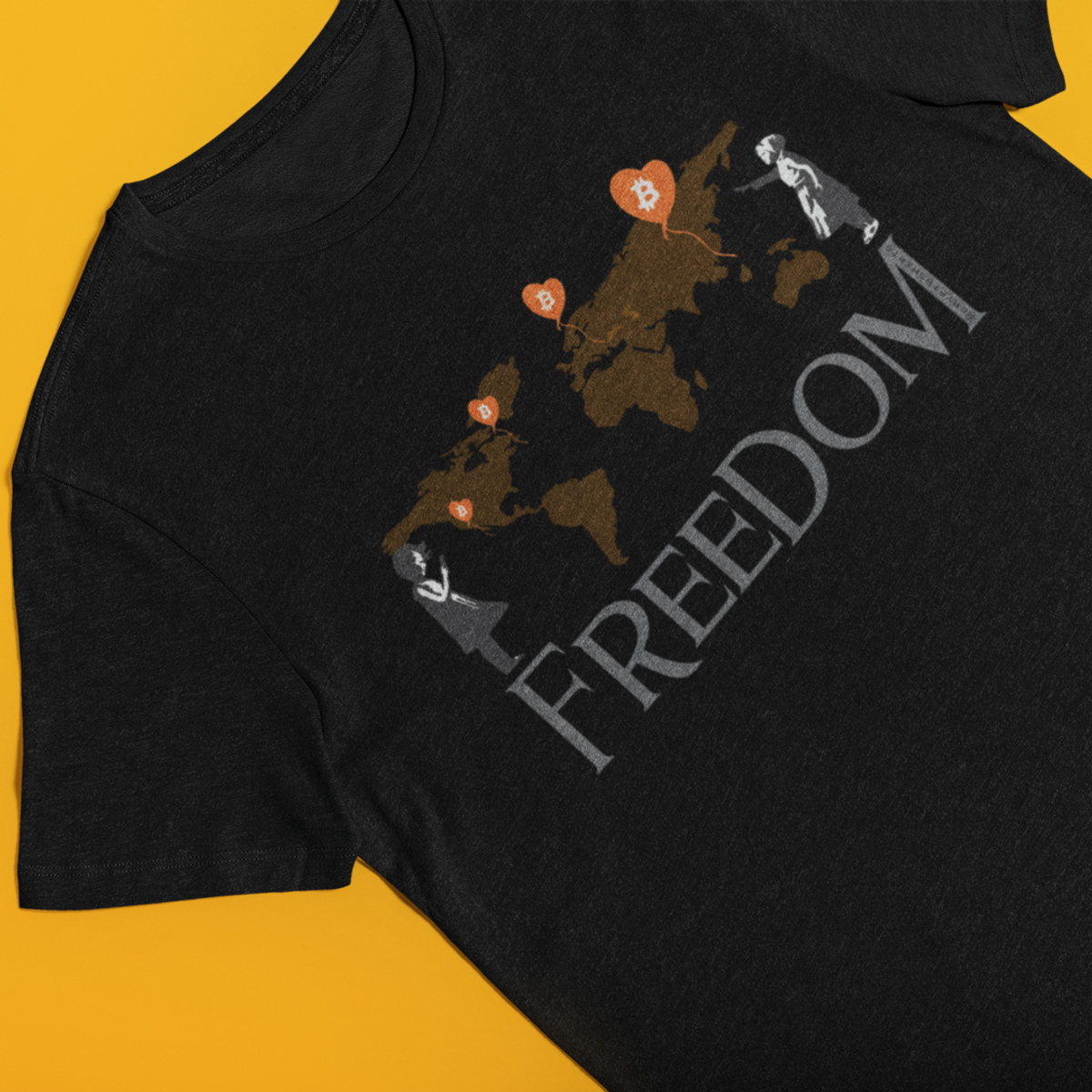 Nome do produto: Camiseta CryptoShirts 05 - Freedom
