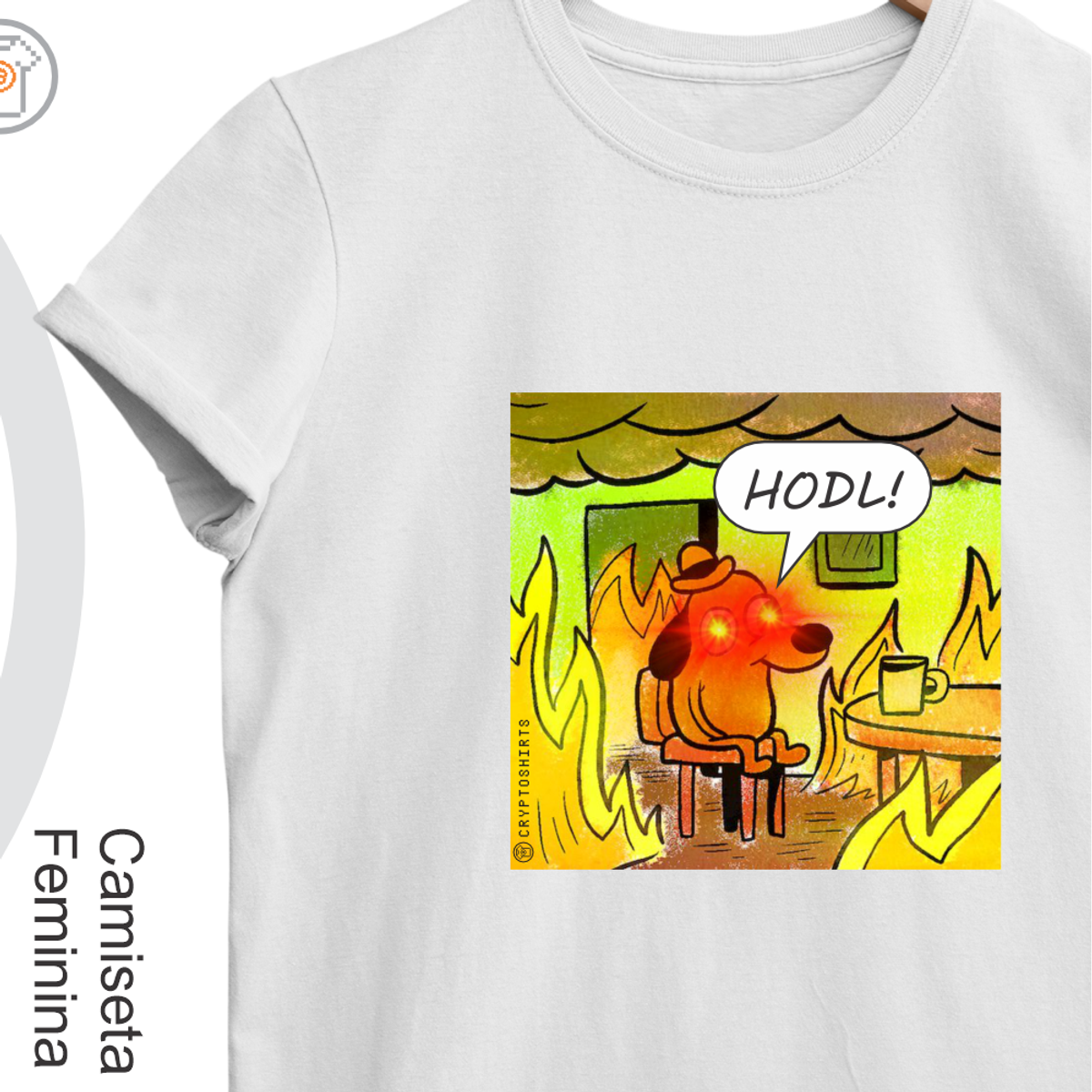 Nome do produto: Camiseta Fem Meme Hodl! 29