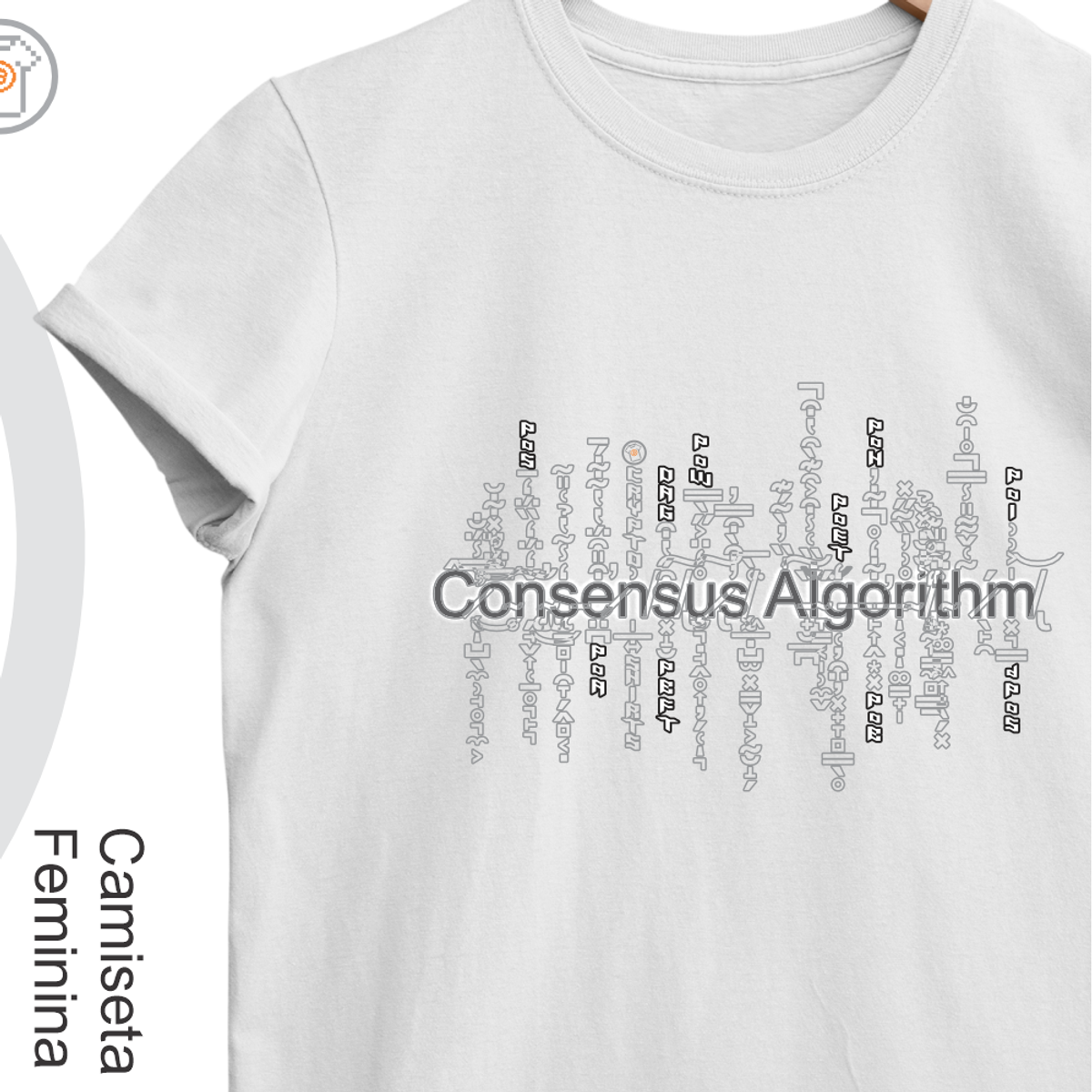 Nome do produto: Camiseta Fem Consensus Algorithm 18