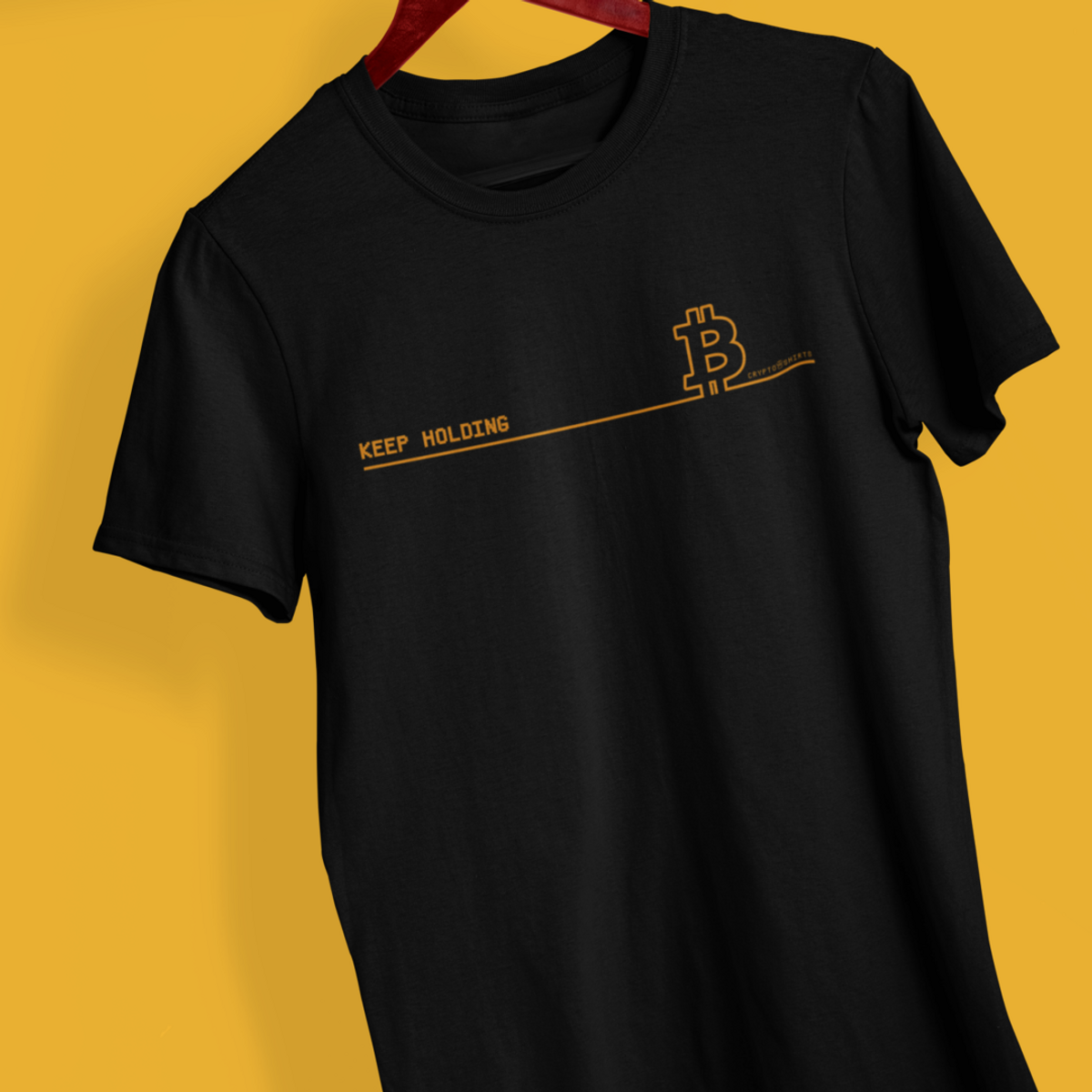 Nome do produto: Camiseta CryptoShirts 08 - Keep Holding