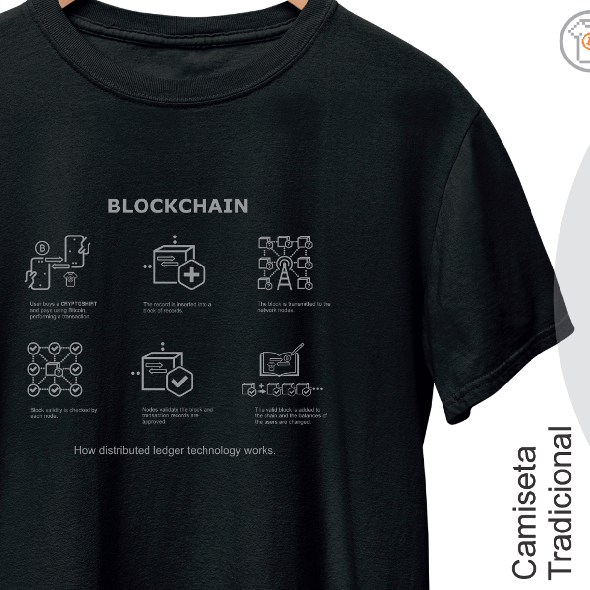 Nome do produto: Camiseta How Blockchain Works 23