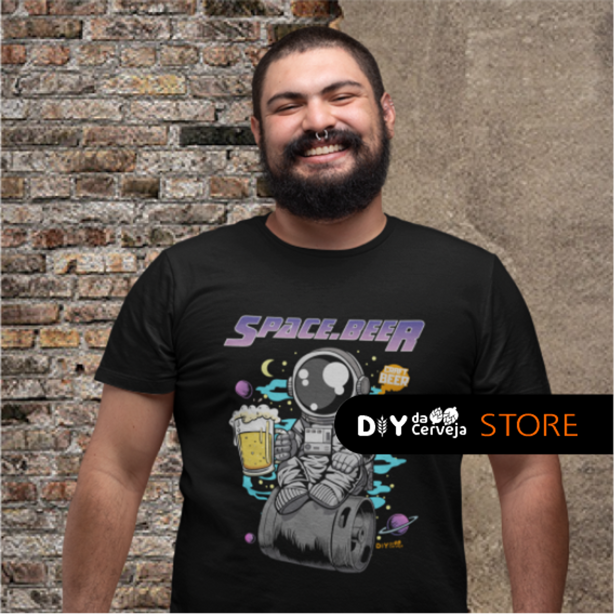 Nome do produto: Camisa Space Beer Plus Size