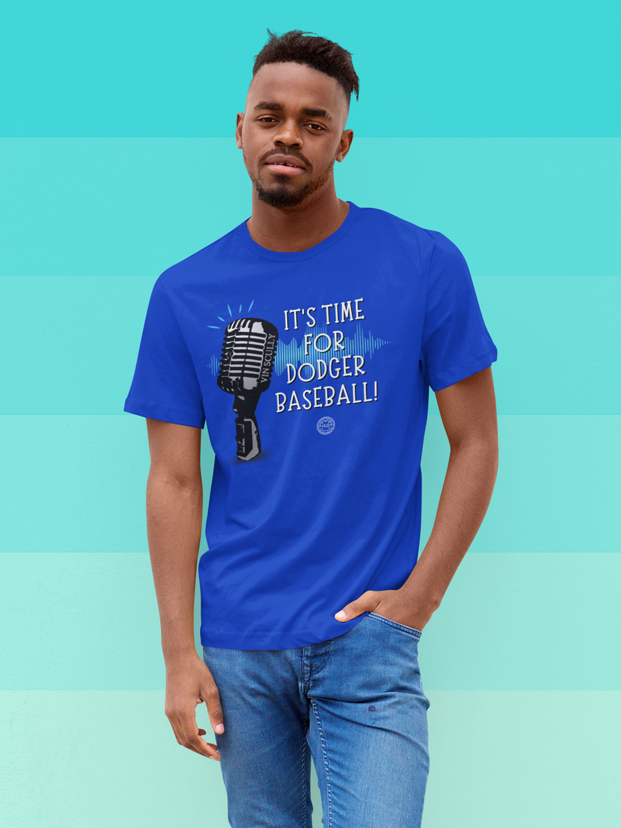 Nome do produto: Camiseta It\'s Time For Dodger Baseball Vin Scully