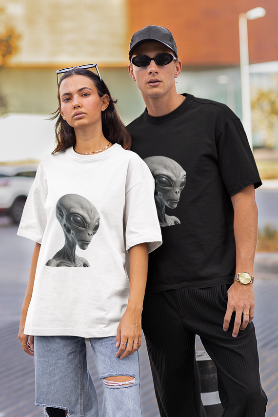 T-shirt Face Alien