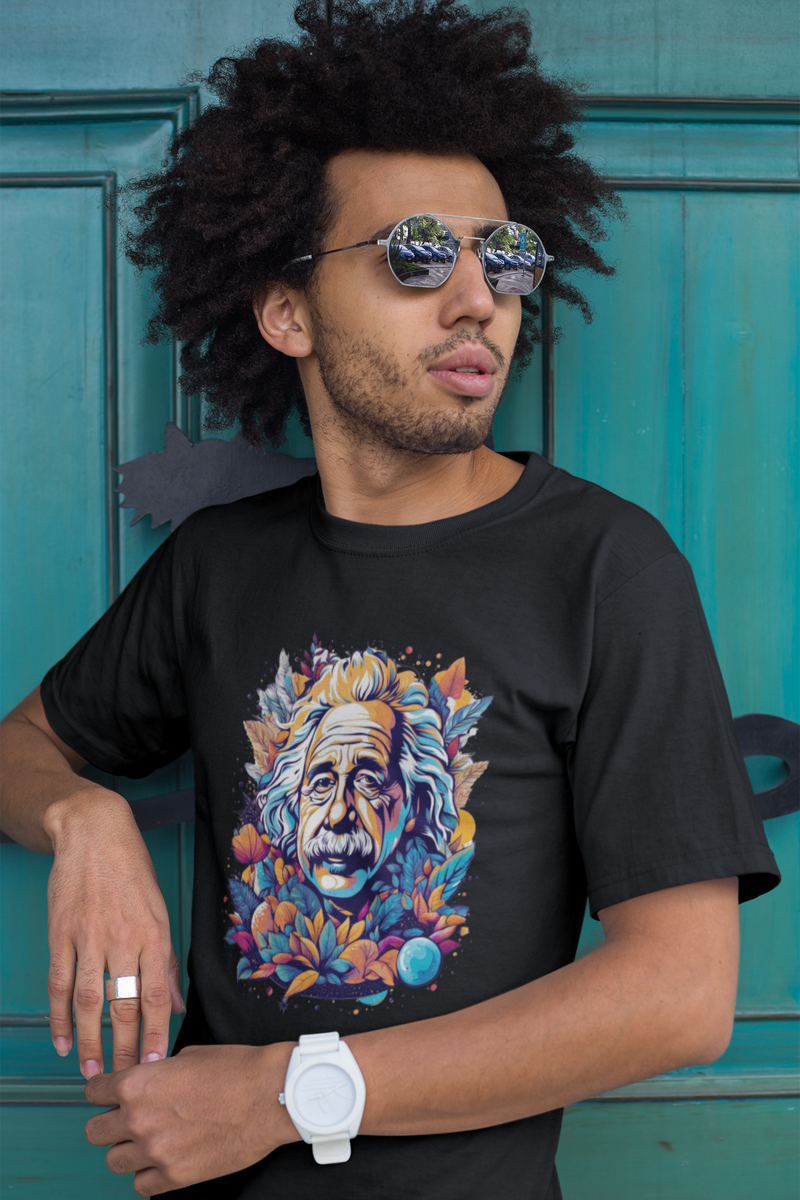 Nome do produto: T-Shirt Einstein Ilustrado